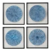 Wall Plaques-Kirkland's Home Abstract Coastal 4-Pc. Framed Print Set Blue