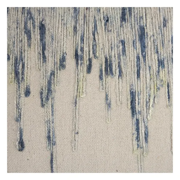 Pillows-Kirkland's Home Abstract Dripping Pillow Blue