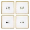 Framed Art-Kirkland's Home Abstract Landscape Framed Art Prints, Set Of 4 White/Green/Blue