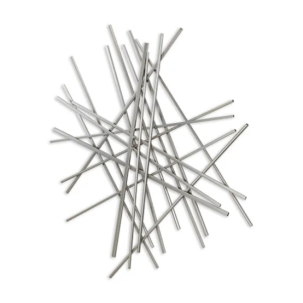 Wall Plaques-Kirkland's Home Abstract Metal Bar Wall Plaque Silver