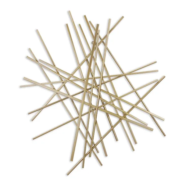 Wall Plaques-Kirkland's Home Abstract Metal Bar Wall Plaque Gold