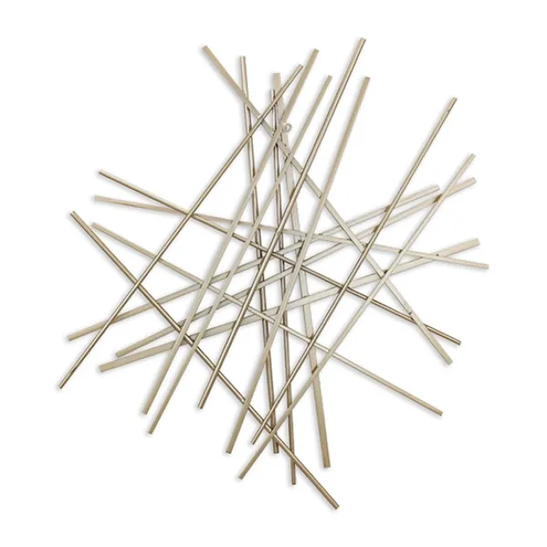 Wall Plaques-Kirkland's Home Abstract Metal Bar Wall Plaque Gold