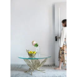 Decorative Trays-Kirkland's Home Abstract Splashing Trim Tray Gold