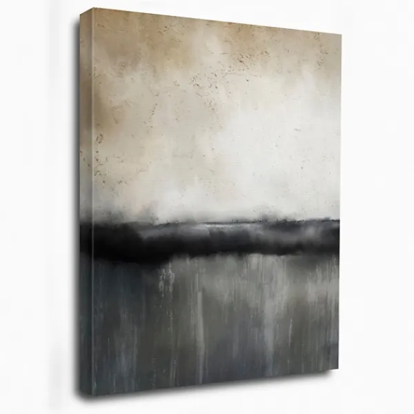 Canvas Art-Kirkland's Home Abstract Sunset Canvas Art Print Tan/Black/White