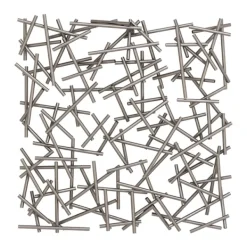Wall Plaques-Kirkland's Home Abstract Tubes Spill Wall Plaque Silver