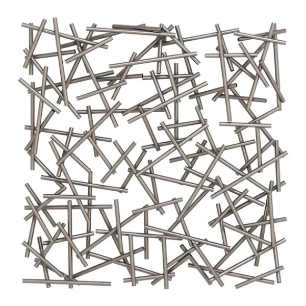 Wall Plaques-Kirkland's Home Abstract Tubes Spill Wall Plaque Silver