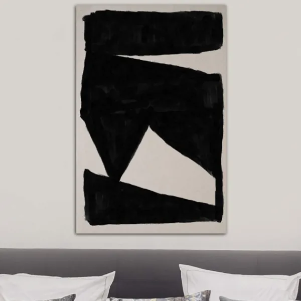 Canvas Art-Kirkland's Home Abstract Walk Giclee Canvas Art Print, 26X40 In. Black/White