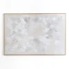 Canvas Art-Kirkland's Home Abstract White Framed Canvas Art Print White/Ivory/Gray