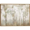Canvas Art-Kirkland's Home Abstract Woodland Forest Framed Canvas Art Print Gray/White