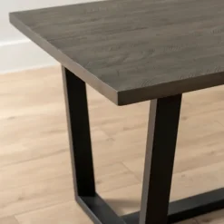 Dining Tables-Kirkland's Home Acacia Wood And Metal Industrial Dining Table Brown/Black