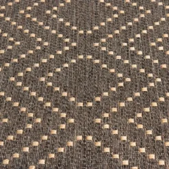 Outdoor Rugs-Kirkland's Home Adelaide Diamond Outdoor Area Rug, 6X9 Brown