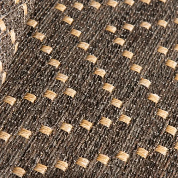 Outdoor Rugs-Kirkland's Home Adelaide Diamond Outdoor Area Rug, 6X9 Brown