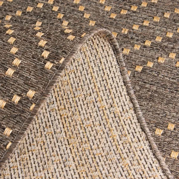Outdoor Rugs-Kirkland's Home Adelaide Diamond Outdoor Area Rug, 7X9 Brown