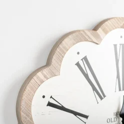 Clocks-Kirkland's Home Adelyn Scalloped Edge Wood Clock