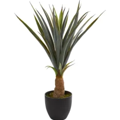 Trees & Topiaries-Kirkland's Home Agave In Planter, 30 In.