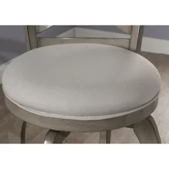 Bar Stools & Counter Height Stools-Kirkland's Home Aged X Back Counter Swivel Stool Gray