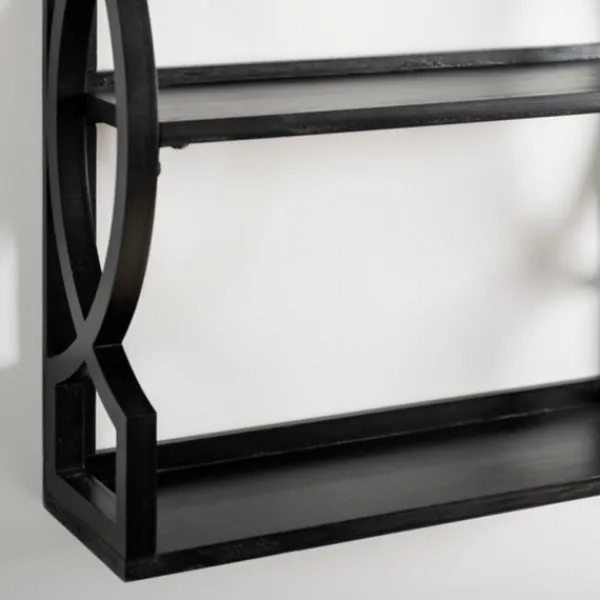 Shelves-Kirkland's Home Agnes Black 3-Tier Wall Shelf