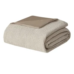 Duvets-Kirkland's Home Alaya 3-Pc. California King Waffle Duvet Set Ivory