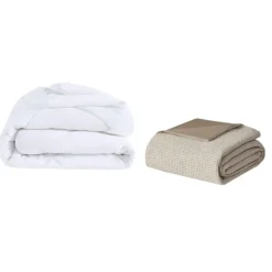 Duvets-Kirkland's Home Alaya 4-Pc. California King Waffle Duvet Set Tan