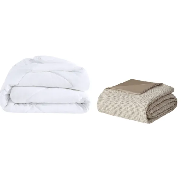 Duvets-Kirkland's Home Alaya 4-Pc. California King Waffle Duvet Set Tan