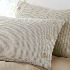 Duvets-Kirkland's Home Alaya 4-Pc. Full/Queen Waffle Duvet Set Tan