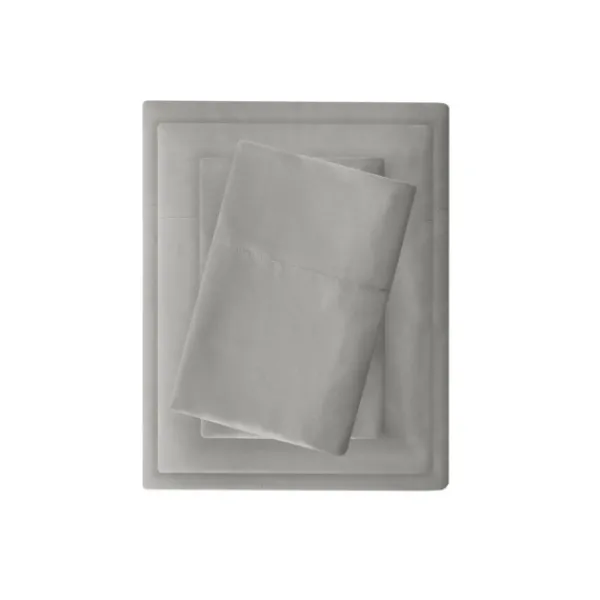 Bed Sheets-Kirkland's Home All Season Moisture Wicking King Sheet Set Gray