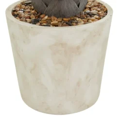 Arrangements & Greenery-Kirkland's Home Aloe Barbadensis In Pebble Planter Green/White