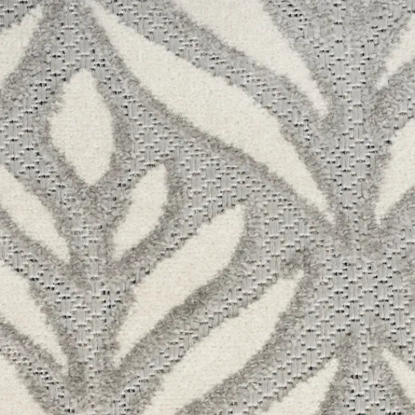 Outdoor Rugs-Kirkland's Home Aloha Ash Botanical Indoor/Outdoor Area Rug, 7X10 Green/White
