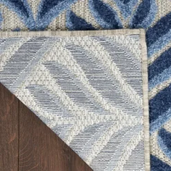 Outdoor Rugs-Kirkland's Home Aloha Botanical Indoor/Outdoor Rug, 7X10 Blue