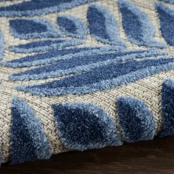 Outdoor Rugs-Kirkland's Home Aloha Botanical Indoor/Outdoor Rug, 7X10 Blue