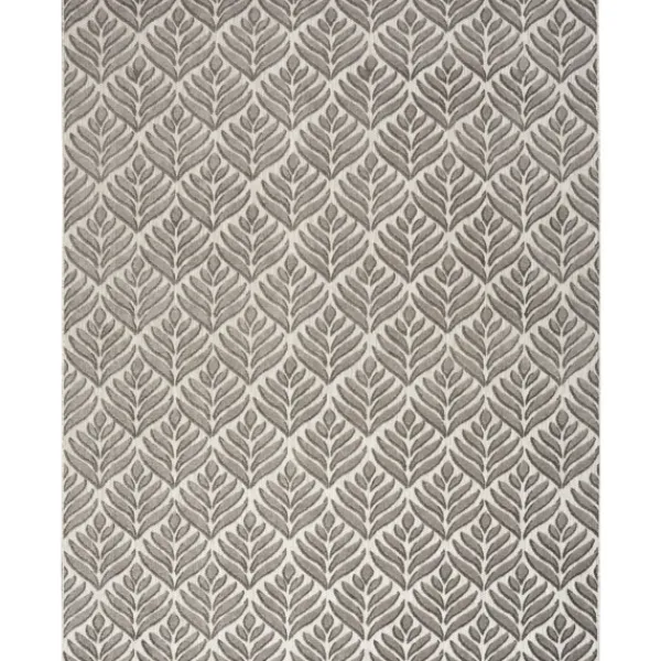 Outdoor Rugs-Kirkland's Home Aloha Botanical Indoor/Outdoor Rug, 3X5 Gray