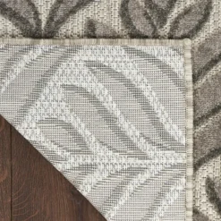 Outdoor Rugs-Kirkland's Home Aloha Botanical Indoor/Outdoor Rug, 9X12 Gray