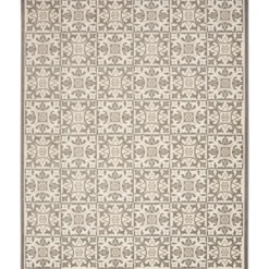 Outdoor Rugs-Kirkland's Home Aloha Ivory Geometric Indoor/Outdoor Area Rug, 3X5 Ivory/Gray