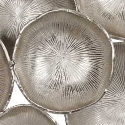 Wall Plaques-Kirkland's Home Aluminum Clustered Bowls Wall Plaque Silver