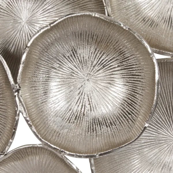 Wall Plaques-Kirkland's Home Aluminum Clustered Bowls Wall Plaque Silver