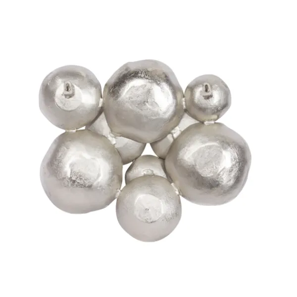 Wall Plaques-Kirkland's Home Aluminum Clustered Bowls Wall Plaque Silver