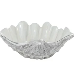Decorative Bowls & Jars-Kirkland's Home Aluminum Seashell Bowl White