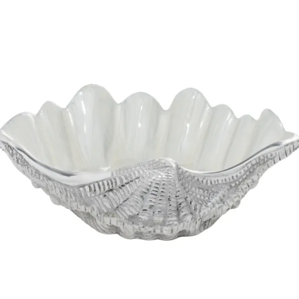 Decorative Bowls & Jars-Kirkland's Home Aluminum Seashell Bowl White