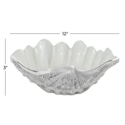 Decorative Bowls & Jars-Kirkland's Home Aluminum Seashell Bowl White