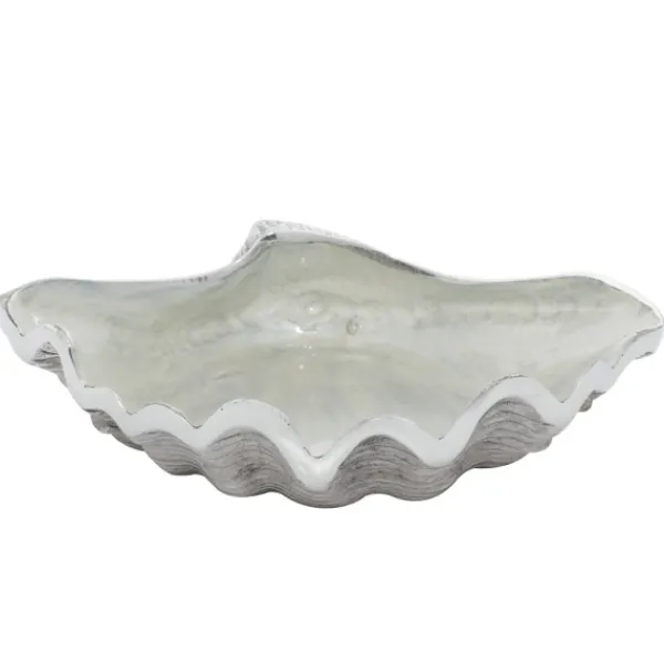 Decorative Bowls & Jars-Kirkland's Home Aluminum Seashell Bowl White
