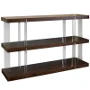 Console Tables-Kirkland's Home Amari Chestnut Acrylic Console Table Brown