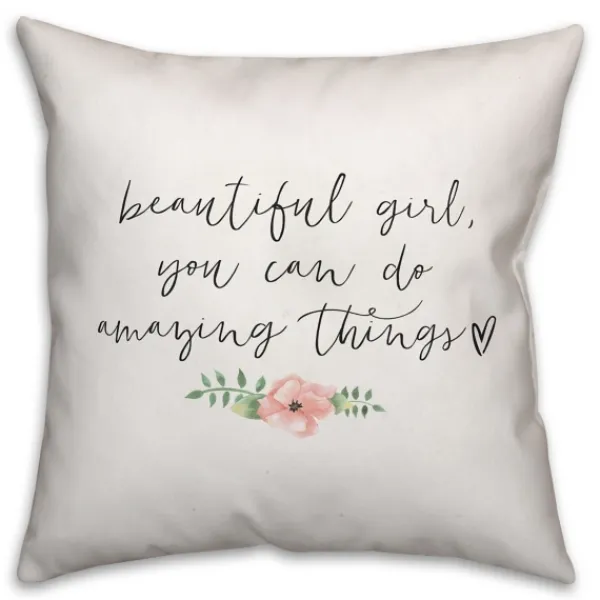 Pillows-Kirkland's Home Amazing Things Pillow Ivory/Black