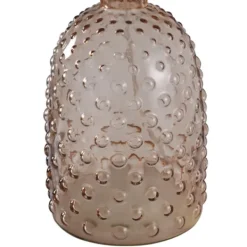 Table Lamps-Kirkland's Home Amber Tinted Glass Jar Table Lamp Tan