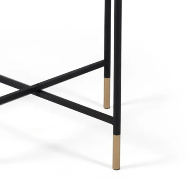 Accent & End Tables-Kirkland's Home Anastasia Mirrored Metal Accent Tables, Set Of 3 Black