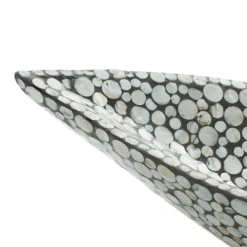 Decorative Trays-Kirkland's Home And Beige Mussel Shell Mother Of Pearl Tray Gray
