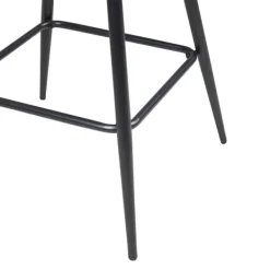 Bar Stools & Counter Height Stools-Kirkland's Home And Black Metal Swivel Counter Stool Blue