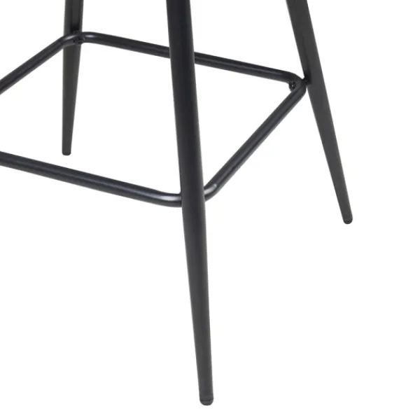 Bar Stools & Counter Height Stools-Kirkland's Home And Black Metal Swivel Counter Stool Blue