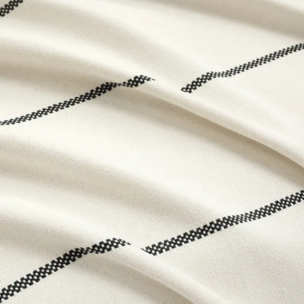 Bedspreads & Coverlets-Kirkland's Home And Black Striped King Coverlet Ivory