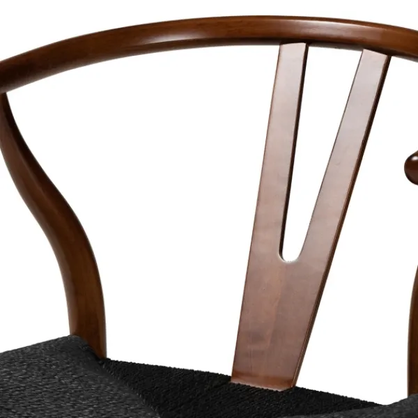 Dining Chairs-Kirkland's Home And Black Wishbone Dining Chairs, Set Of 2 Brown