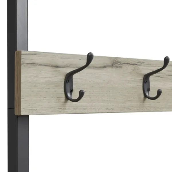 Entryway Furniture-Kirkland's Home And Black Wood Bench Hall Tree Gray